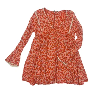 Tunic Ls By Free People In Orange, Size:Xs
