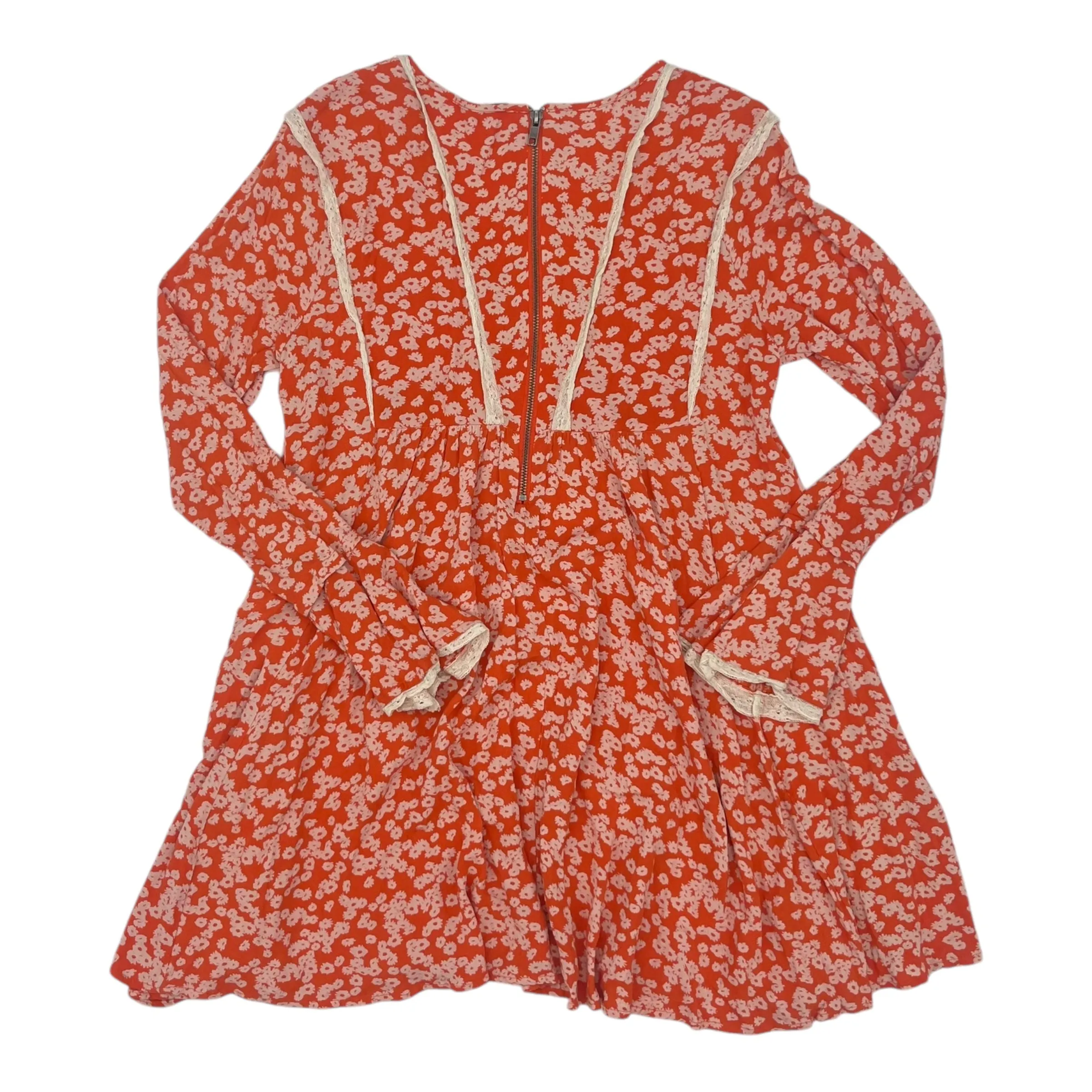 Tunic Ls By Free People In Orange, Size:Xs