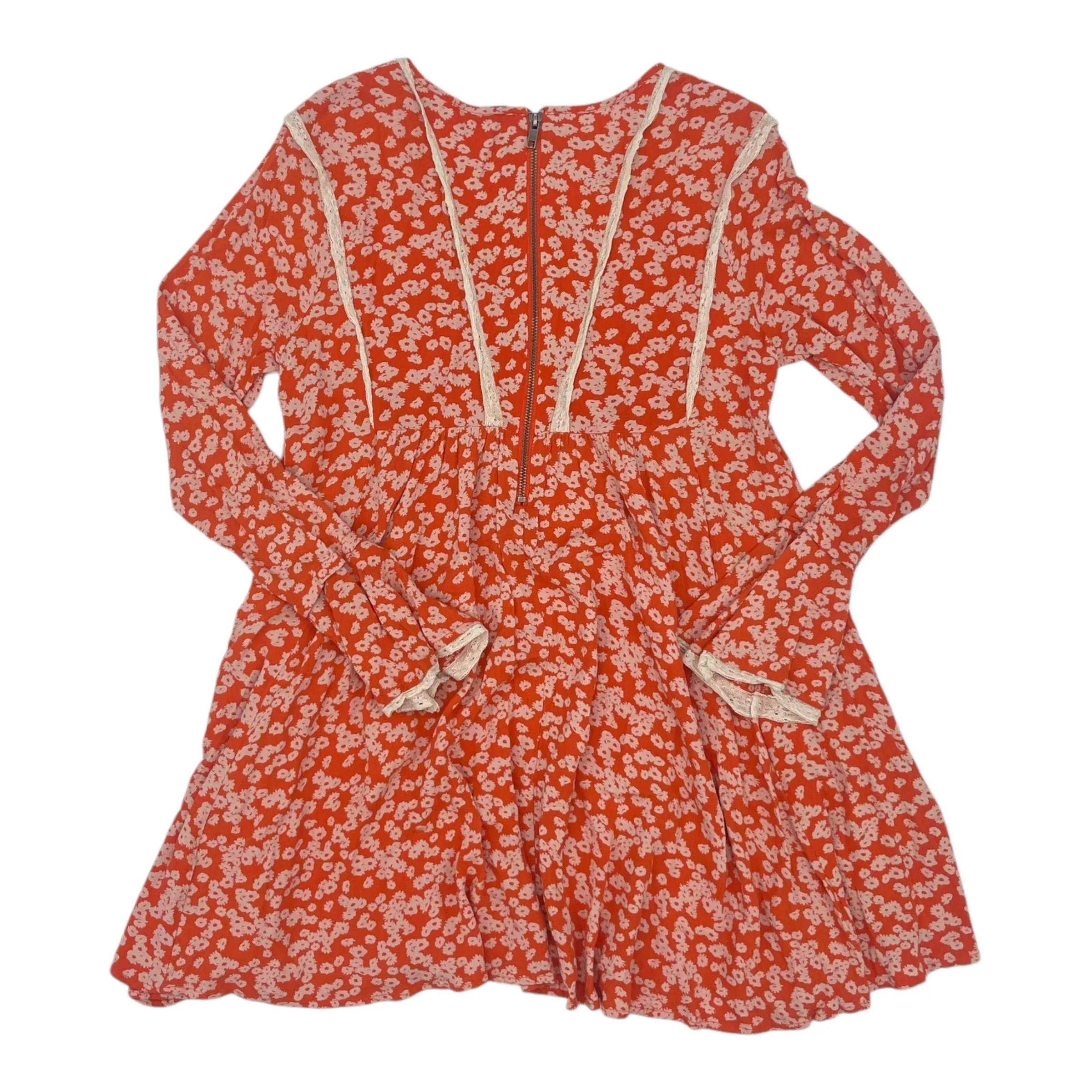 Tunic Ls By Free People In Orange, Size:Xs