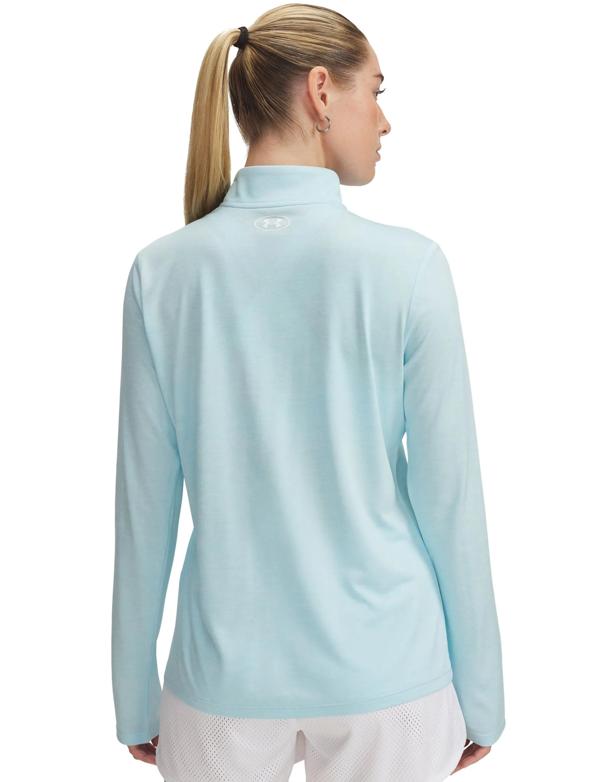 UA Tech Twist 1/2 Zip - Stream/White