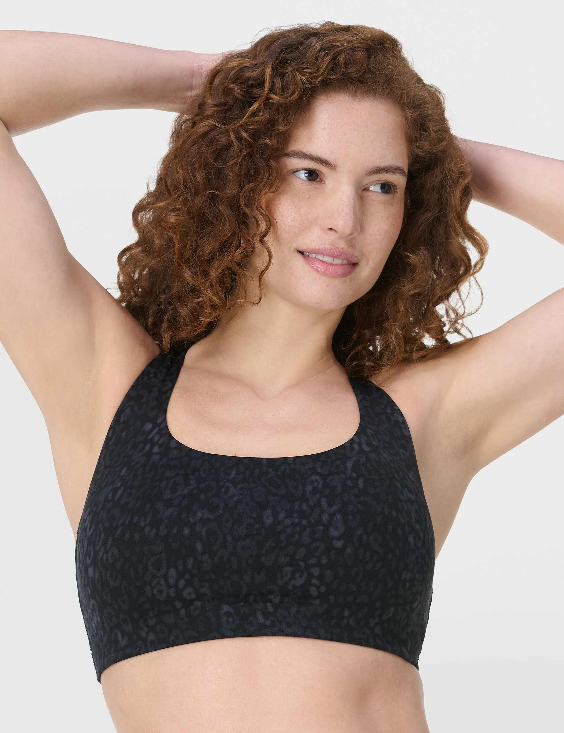 Ultimate Studio Racerback Bra - Black Panther Print