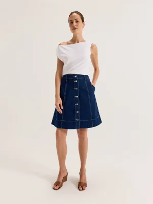 Uptown Denim Skirt