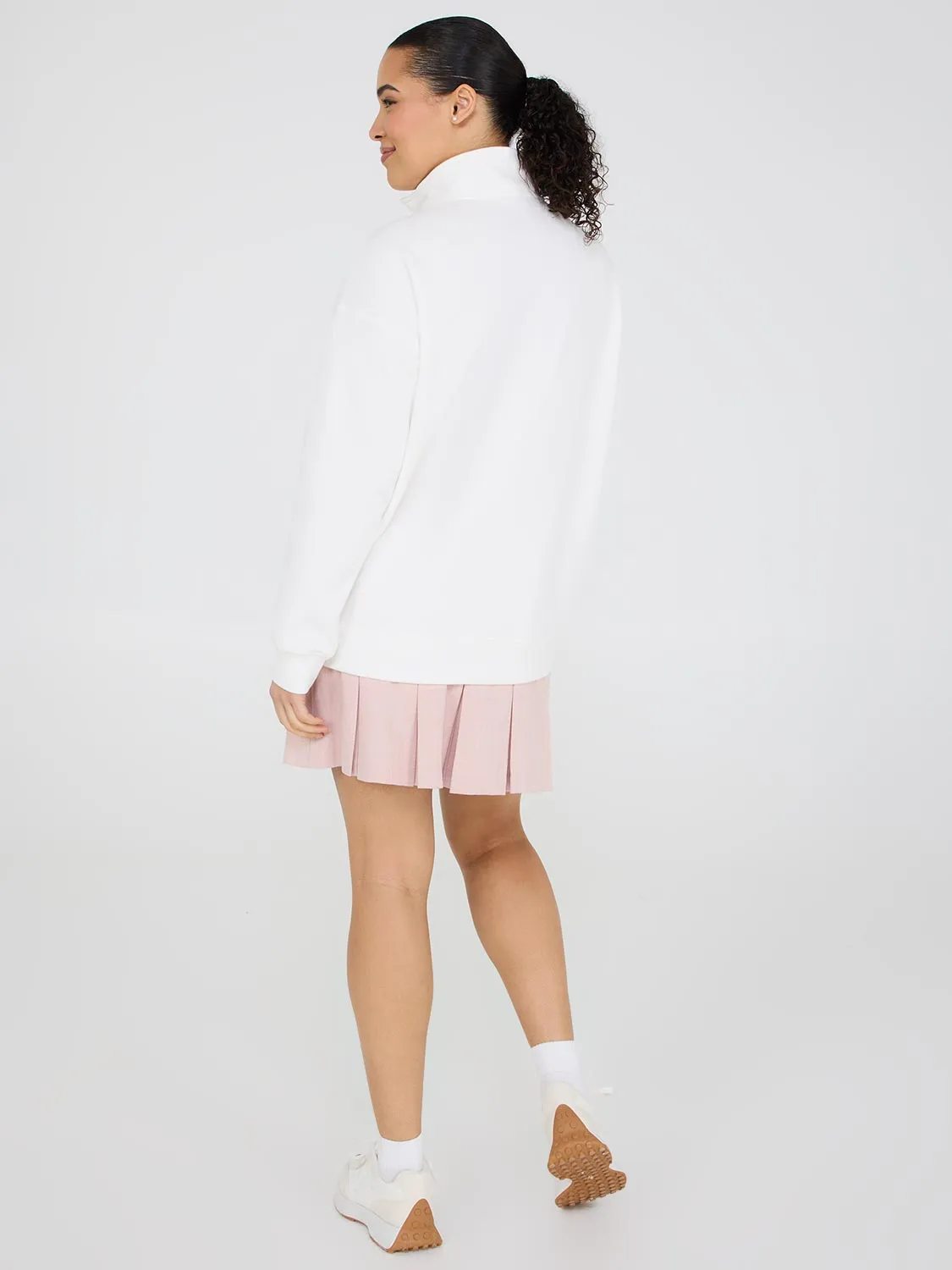 Venice Embroidered Half-Zip Sweatshirt