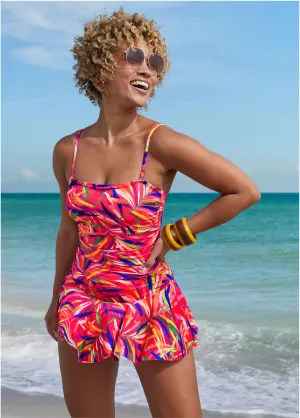 Venice Skirted Swim Dress - Tropical Jungle