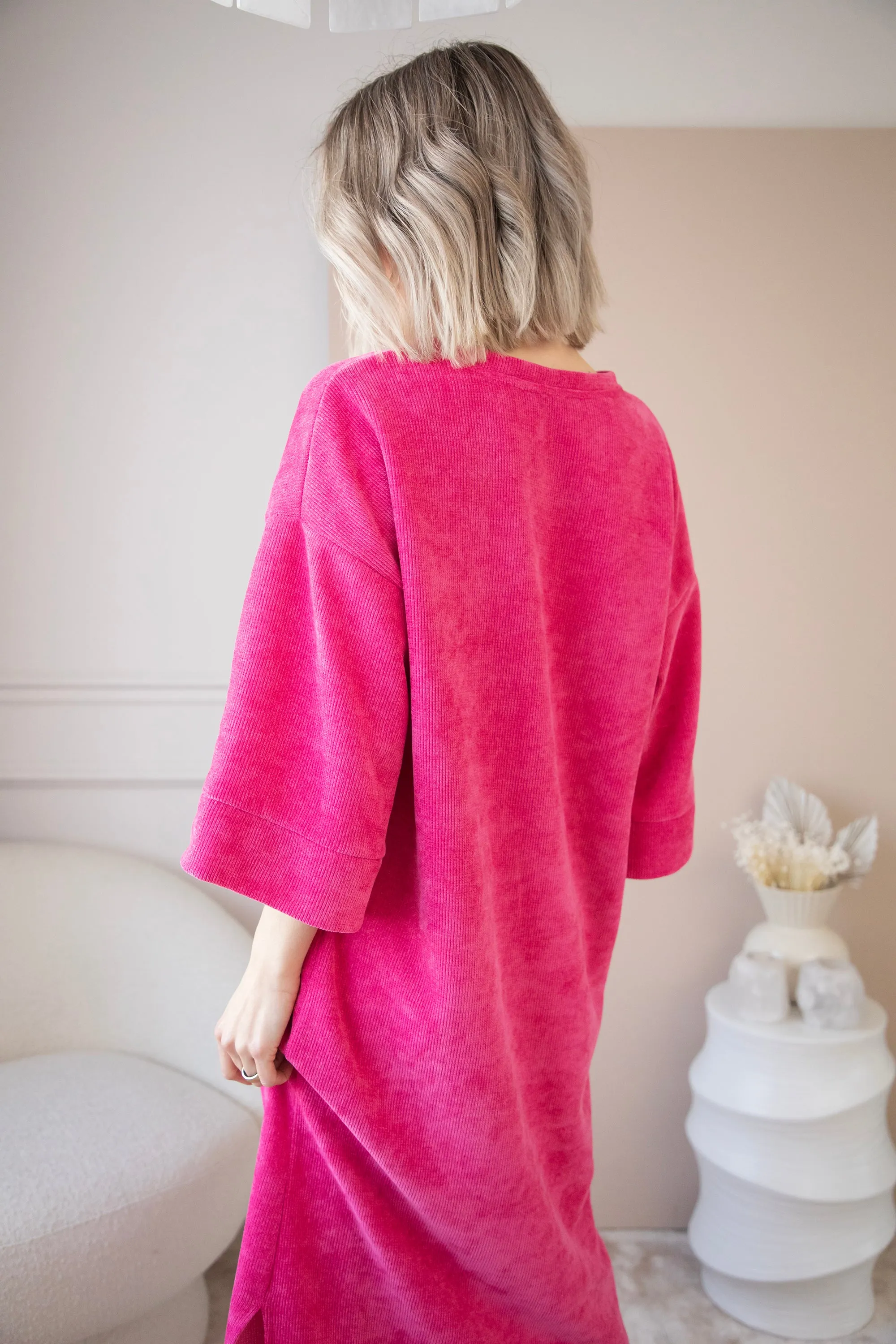 Viva Velvet Fuchsia - Maxi Jurk