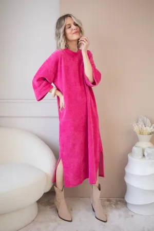 Viva Velvet Fuchsia - Maxi Jurk