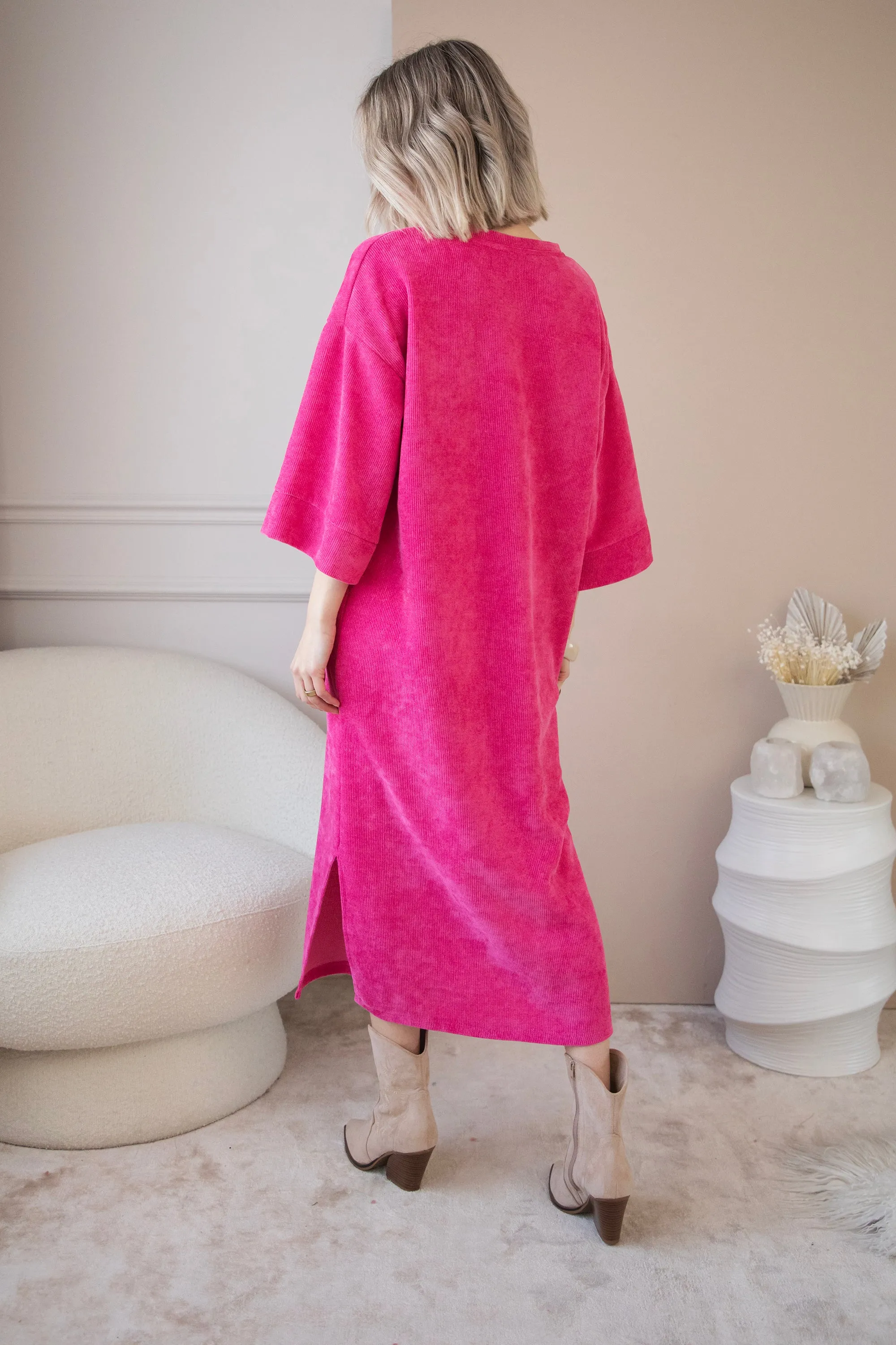 Viva Velvet Fuchsia - Maxi Jurk