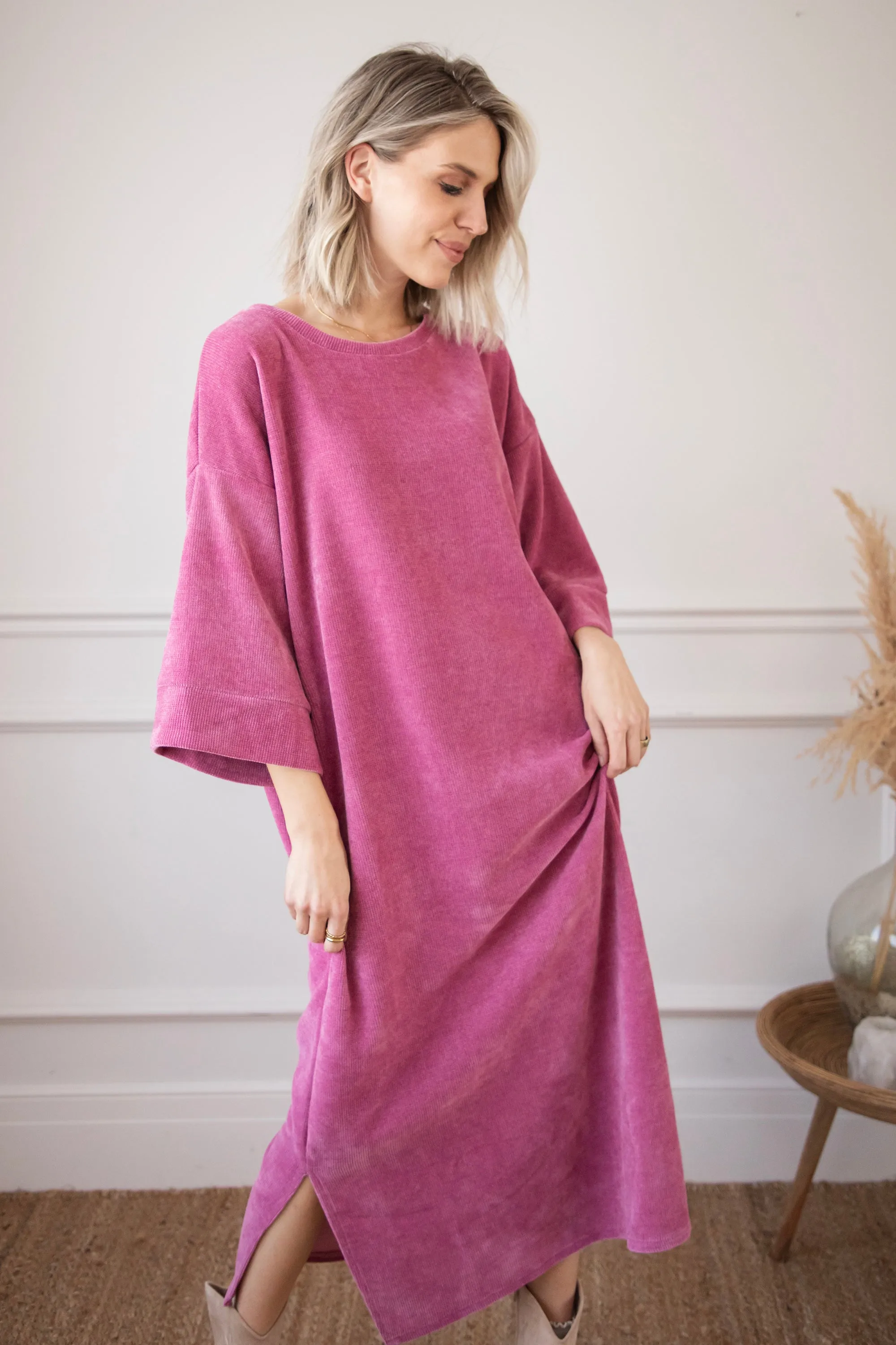 Viva Velvet Plum - Maxi Jurk