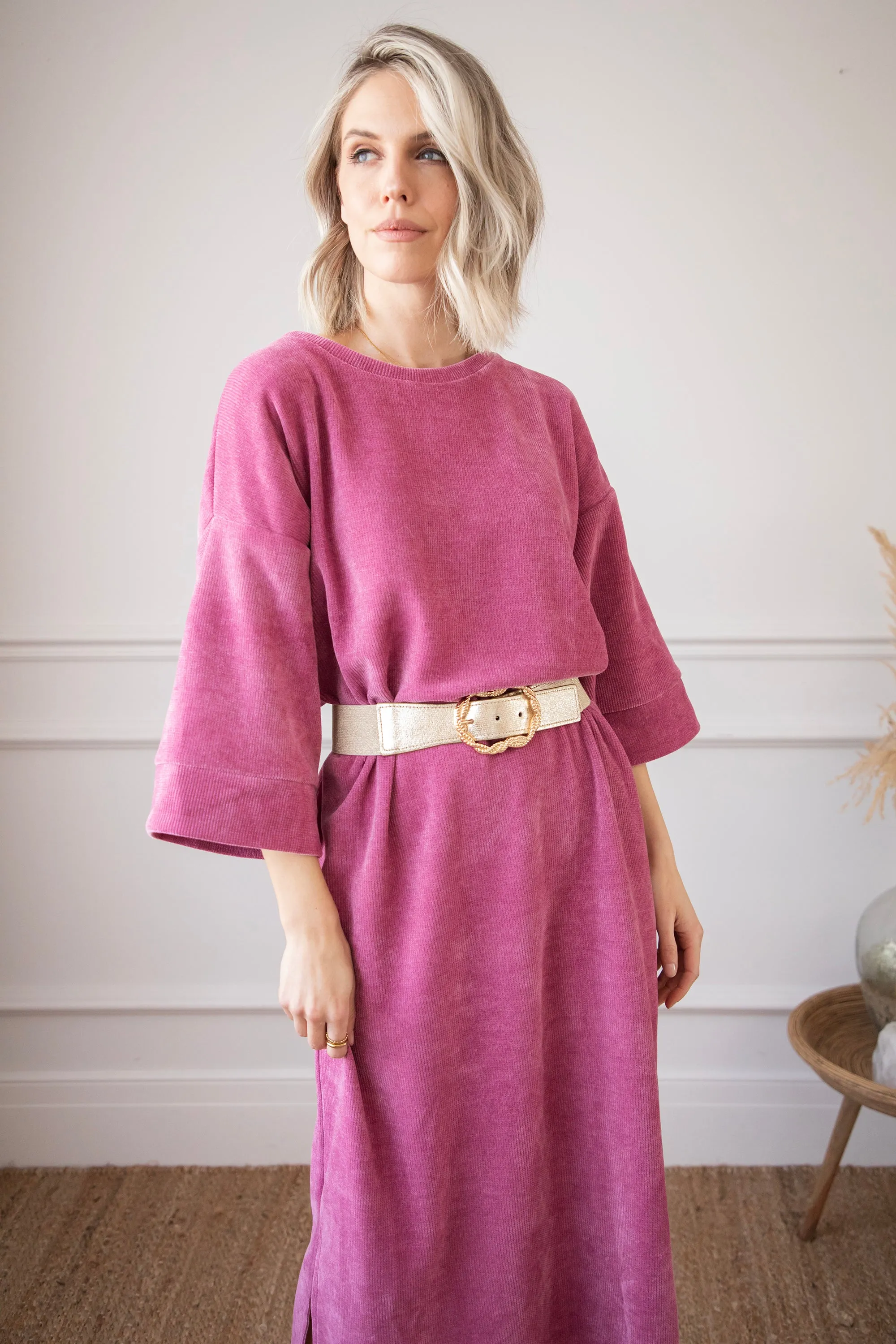 Viva Velvet Plum - Maxi Jurk