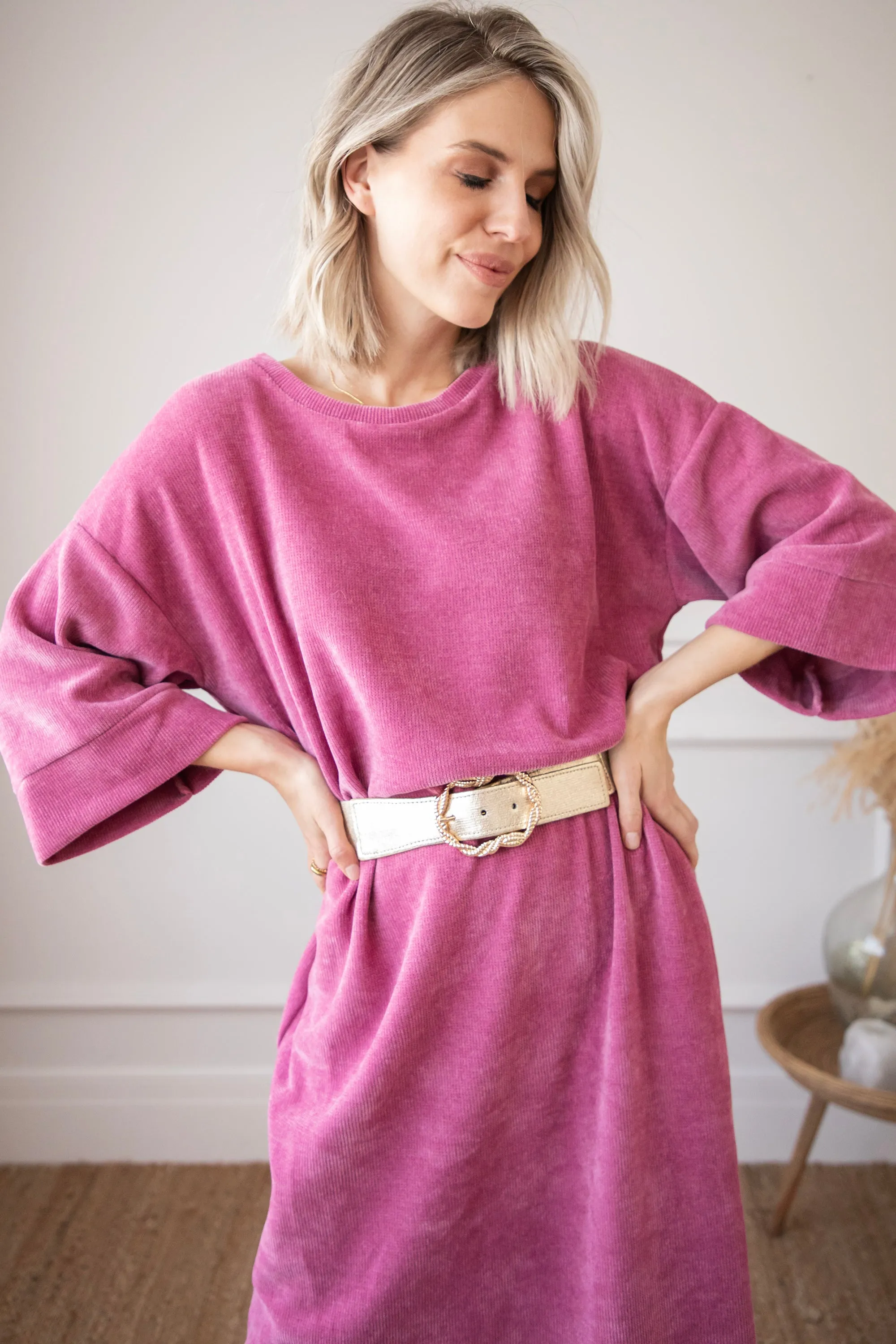 Viva Velvet Plum - Maxi Jurk