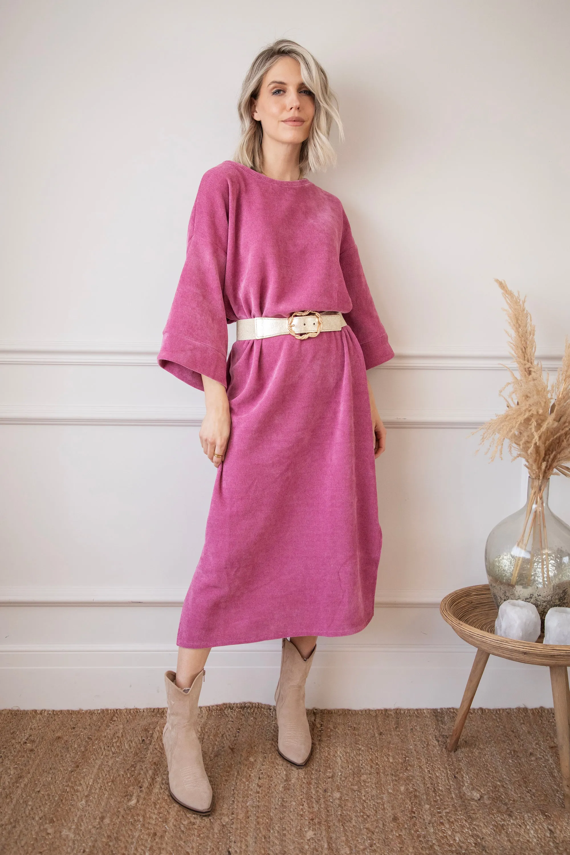 Viva Velvet Plum - Maxi Jurk