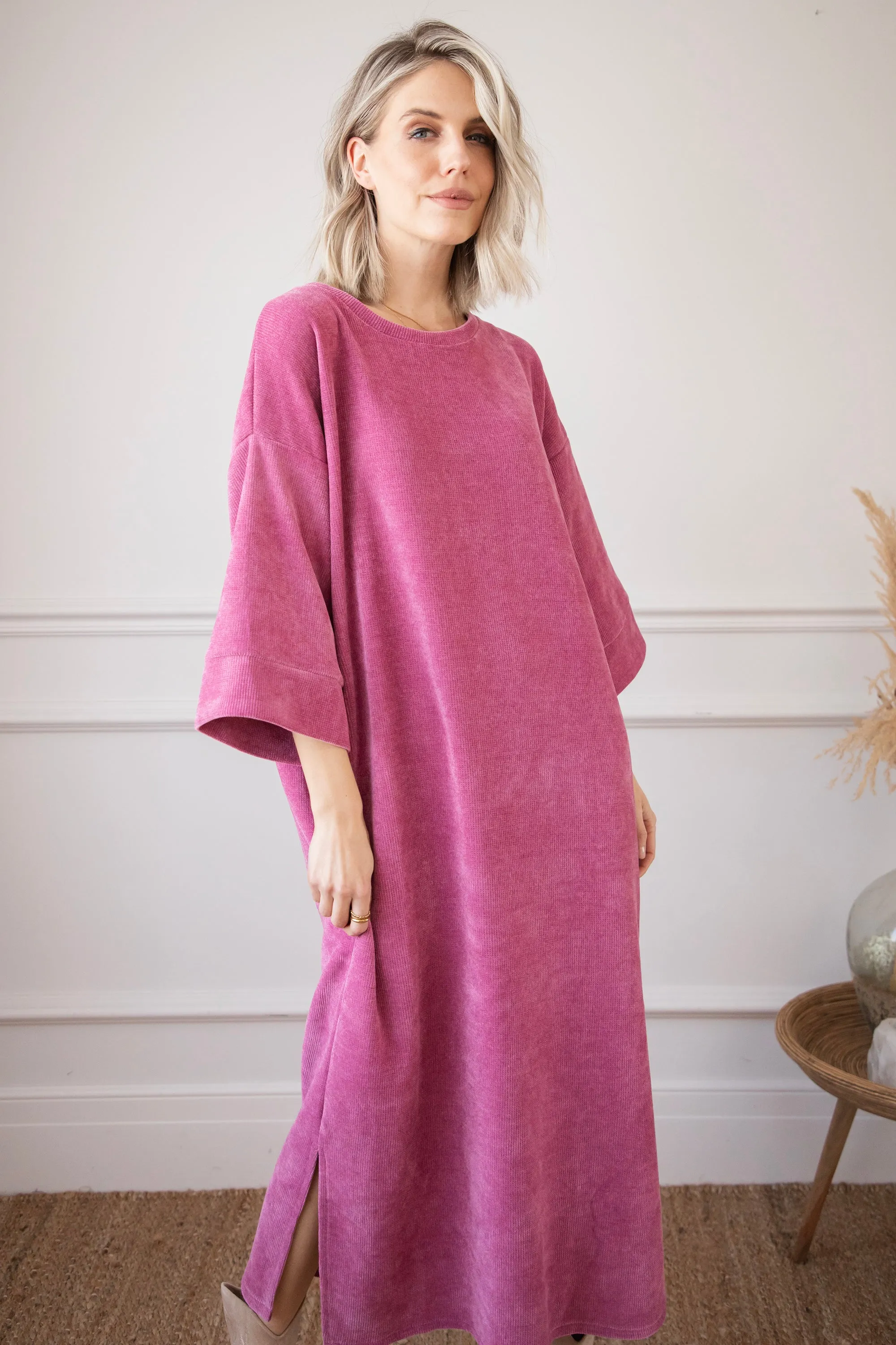 Viva Velvet Plum - Maxi Jurk