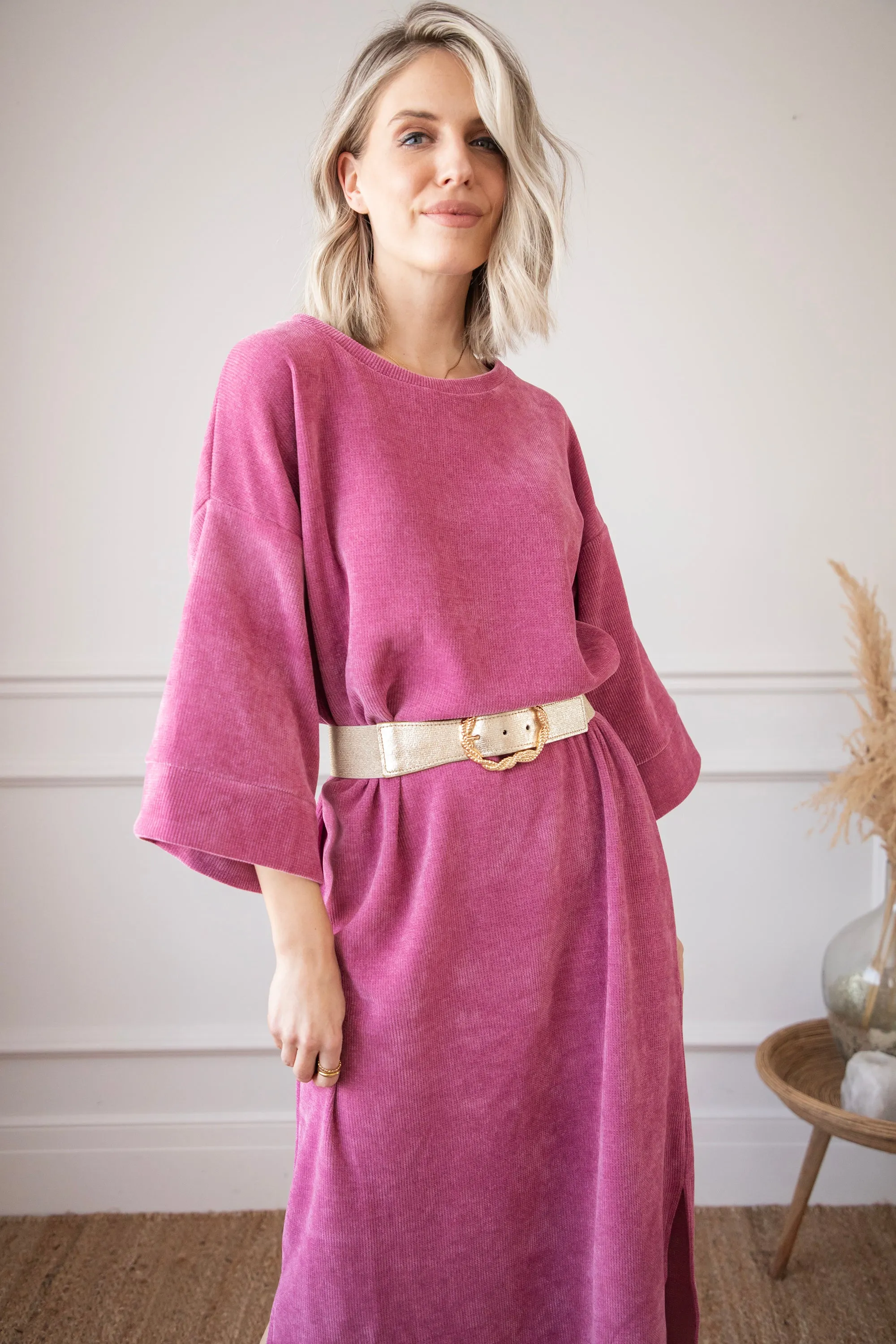 Viva Velvet Plum - Maxi Jurk