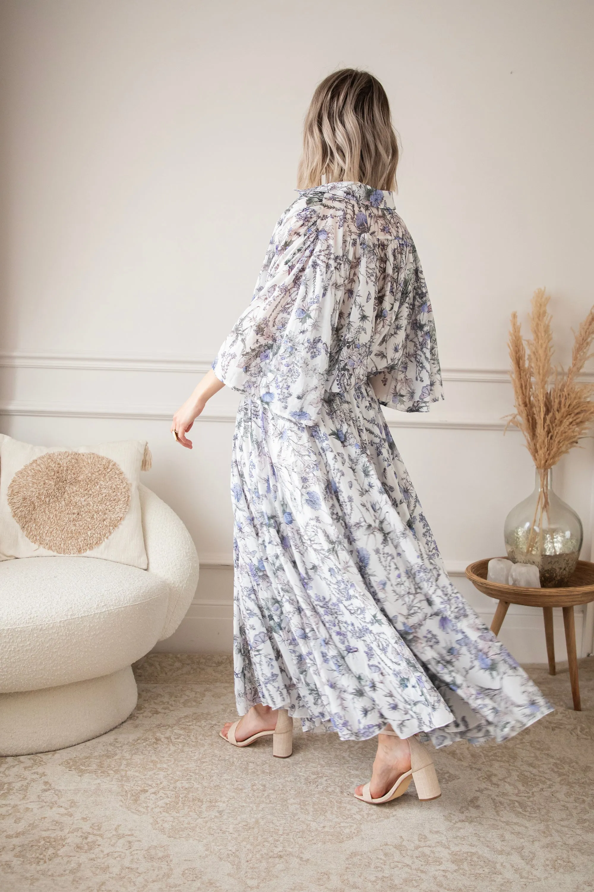 Wander & Bloom White/Lila - Blouse