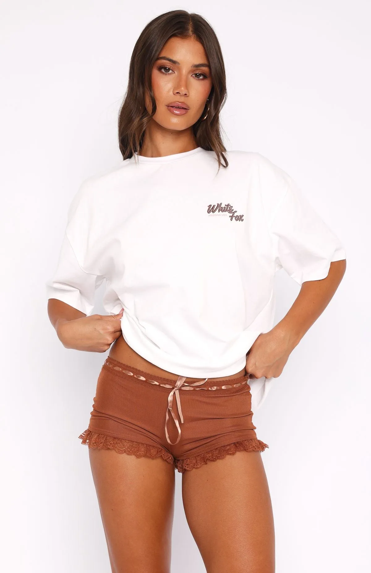 Wasn't Meant To Be Booty Shorts Chocolate