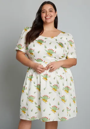 What's The Scoop? A-Line Dress