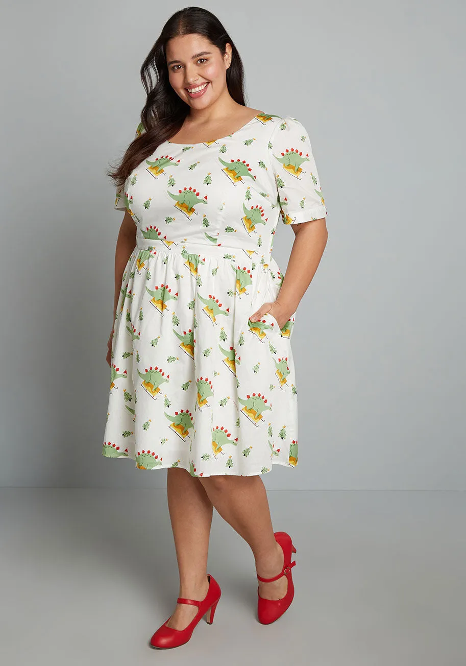 What's The Scoop? A-Line Dress