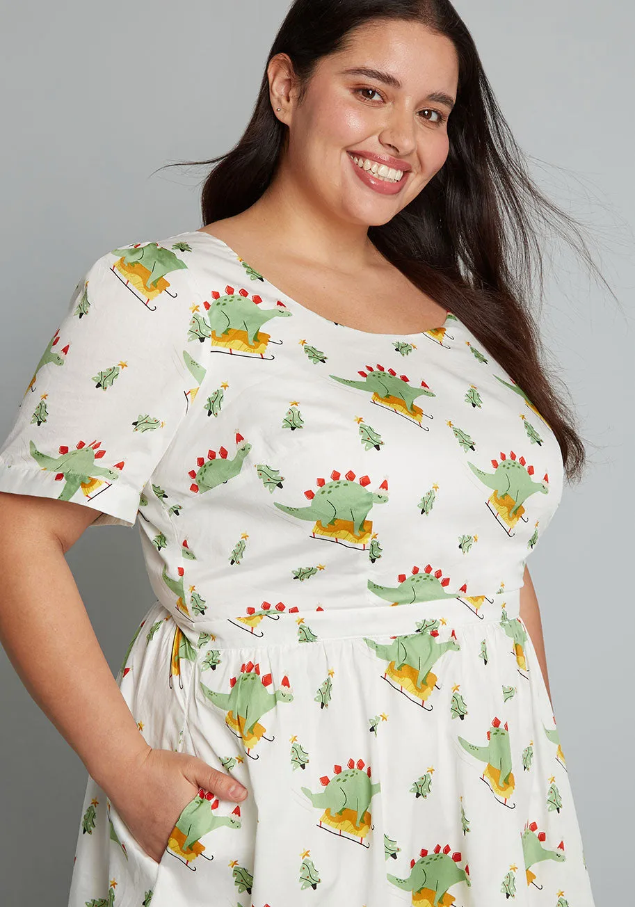 What's The Scoop? A-Line Dress