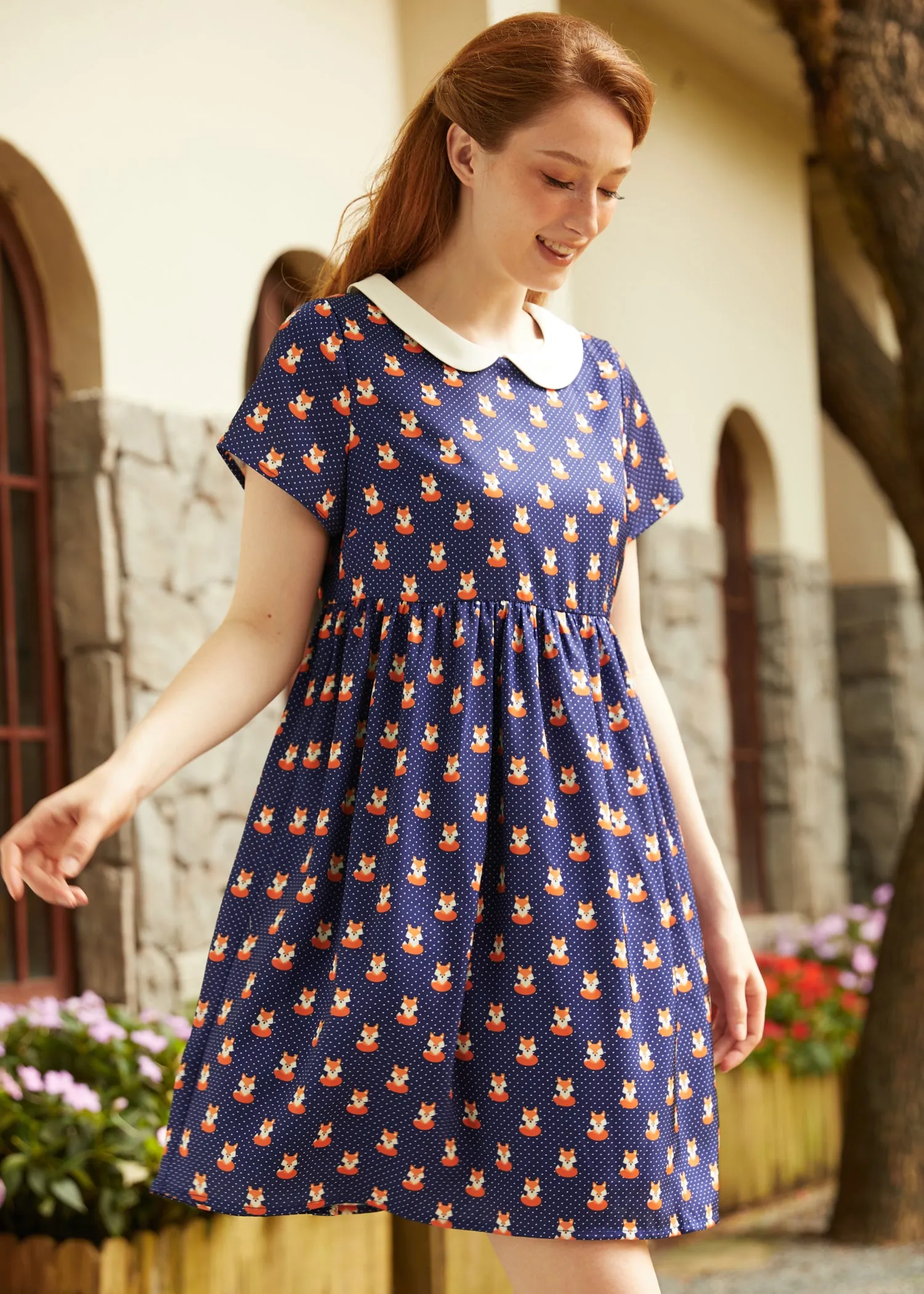 Whimsy & Wonder Collar Empire Dress
