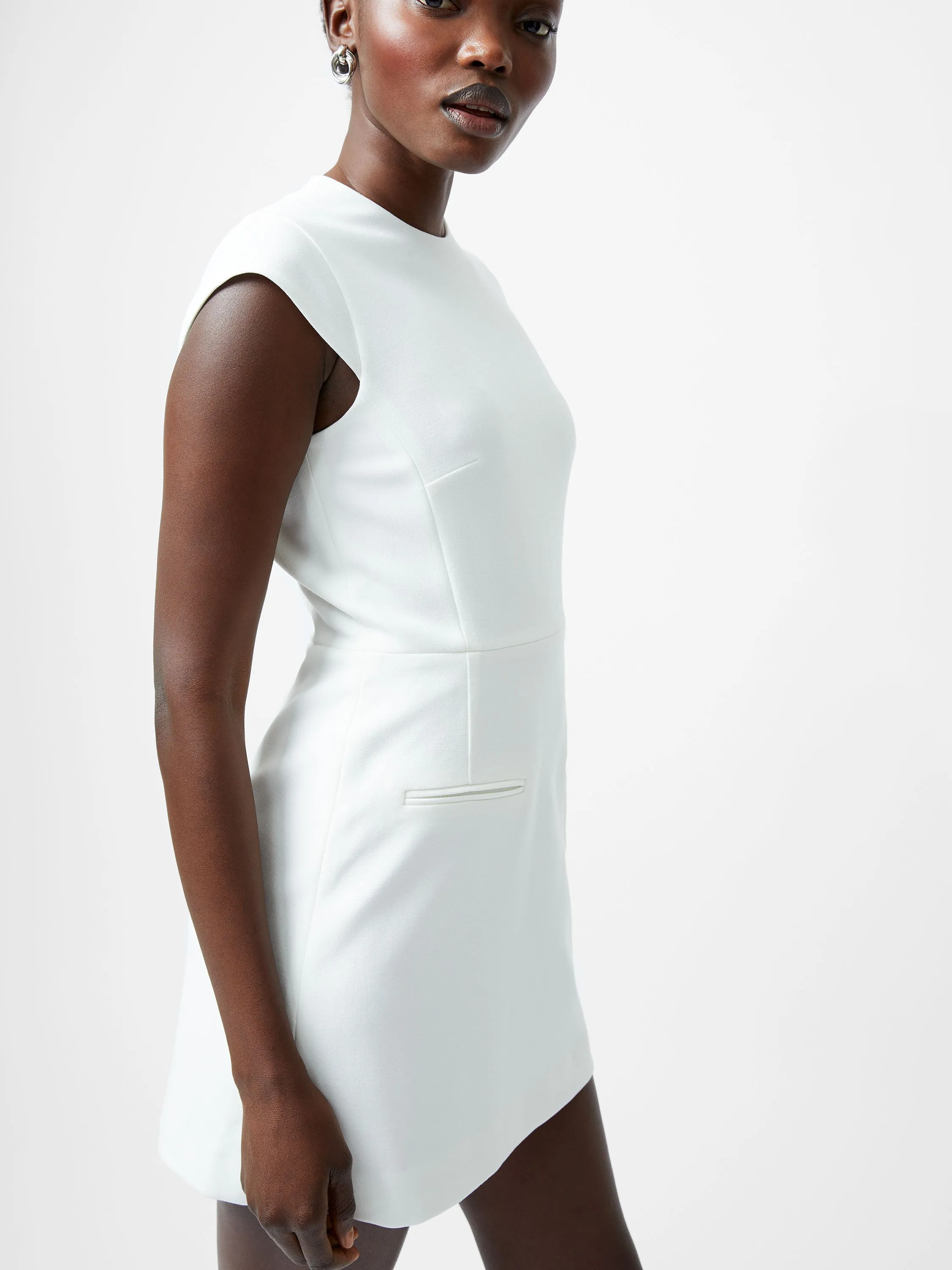 Whisper Mock Neck Mini Dress