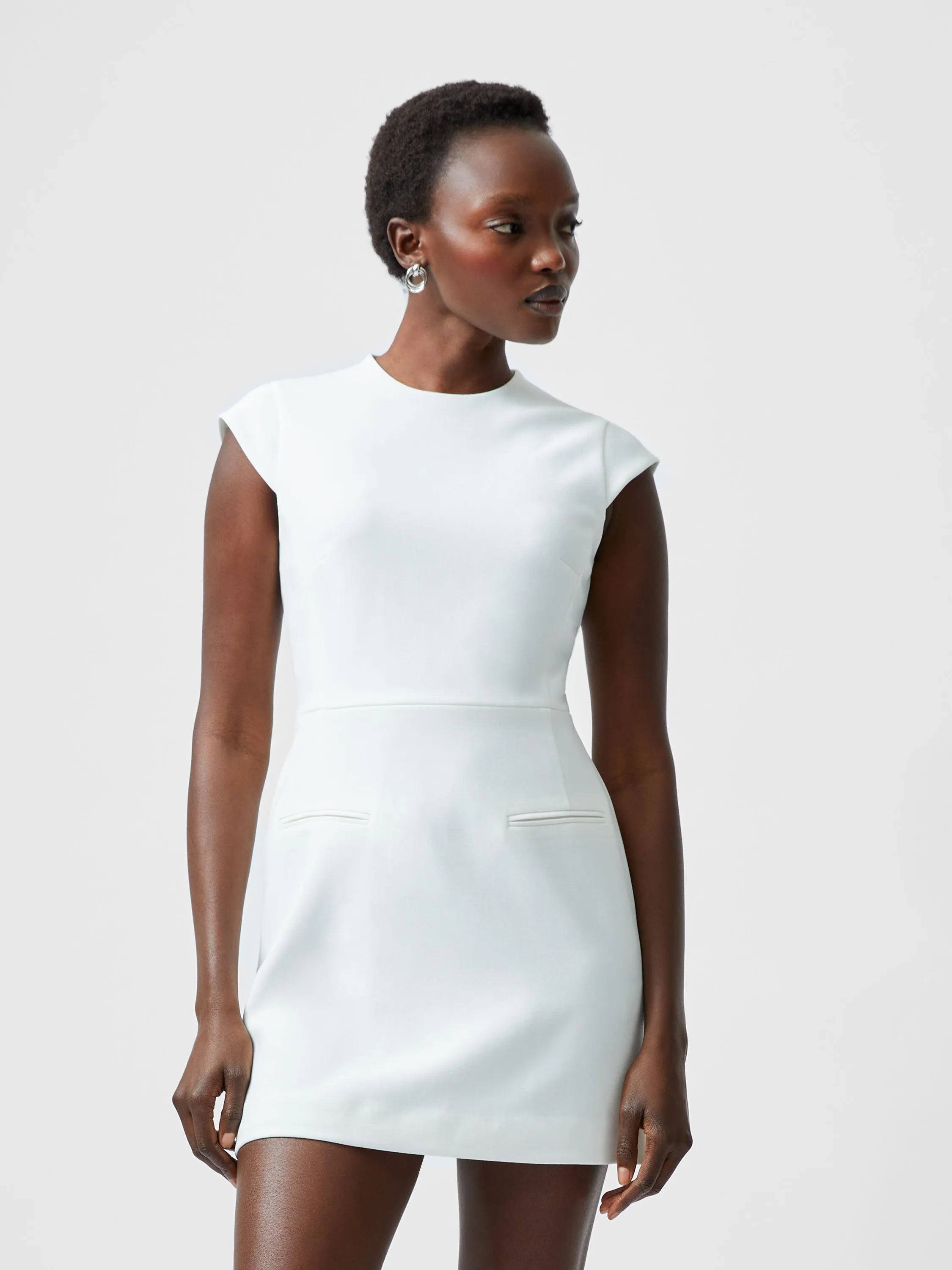 Whisper Mock Neck Mini Dress