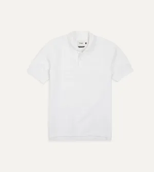 White Piqué Cotton Polo Shirt