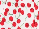 White Red Cherry Halter Swing Dress
