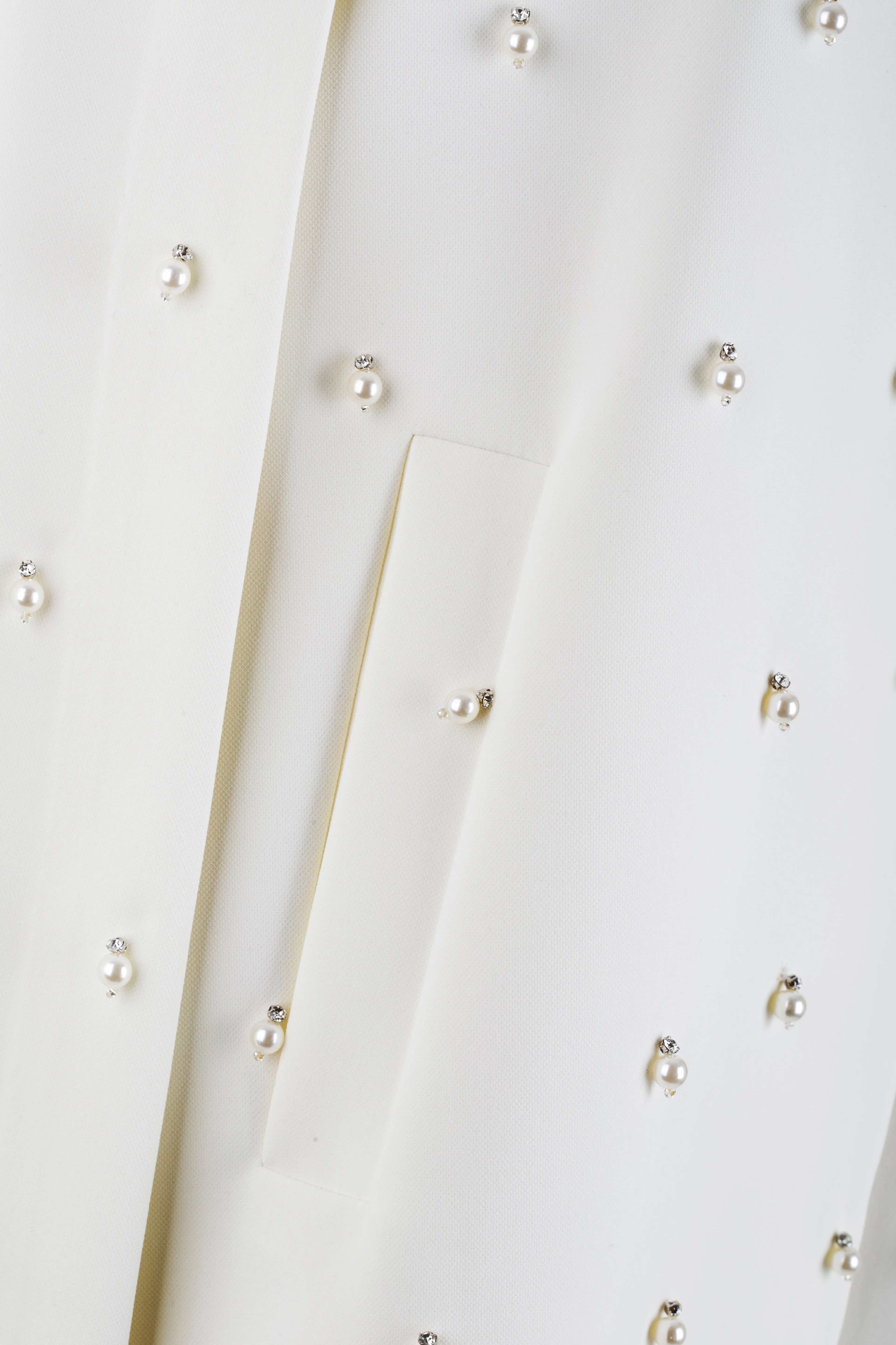 White Studded Fashion Cape