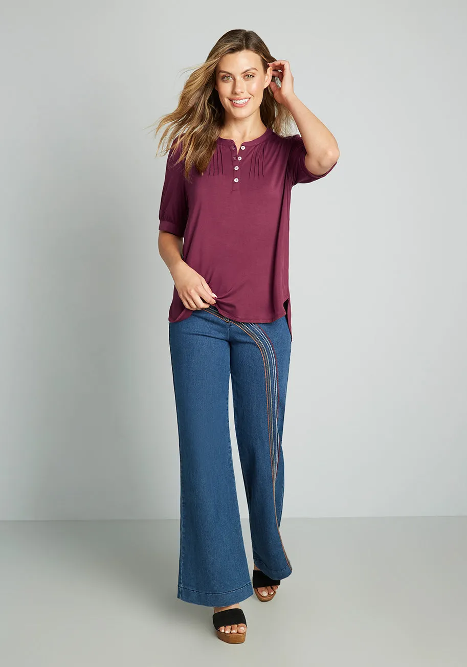 Winning Them Over Short Sleeve Top