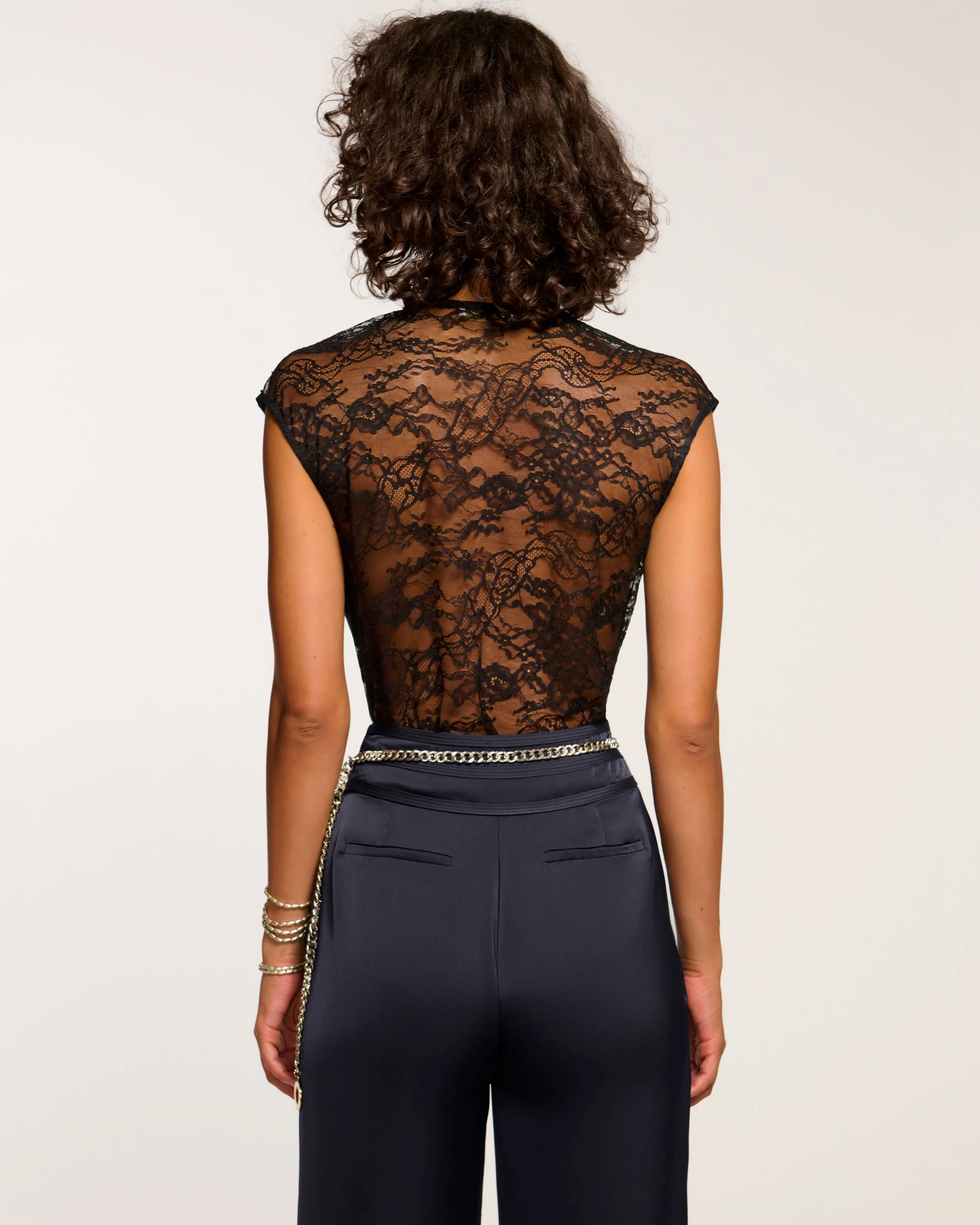 Winston Cowl Neck Lace Top