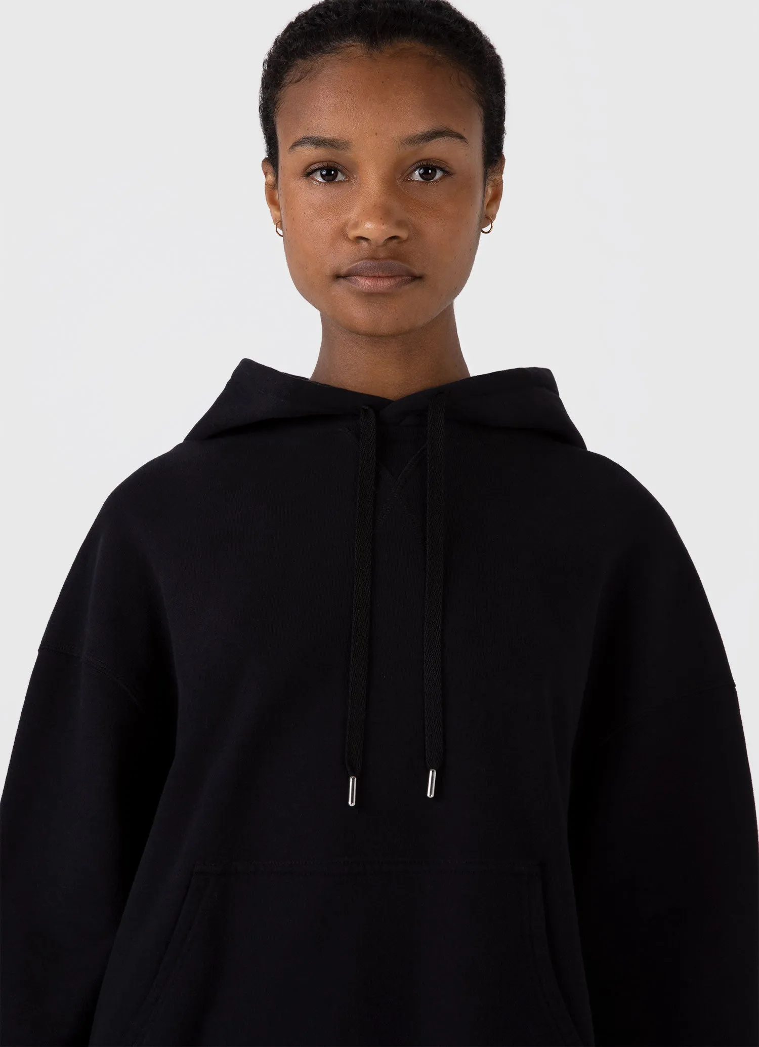 Women's Loopback Hoodie in Black