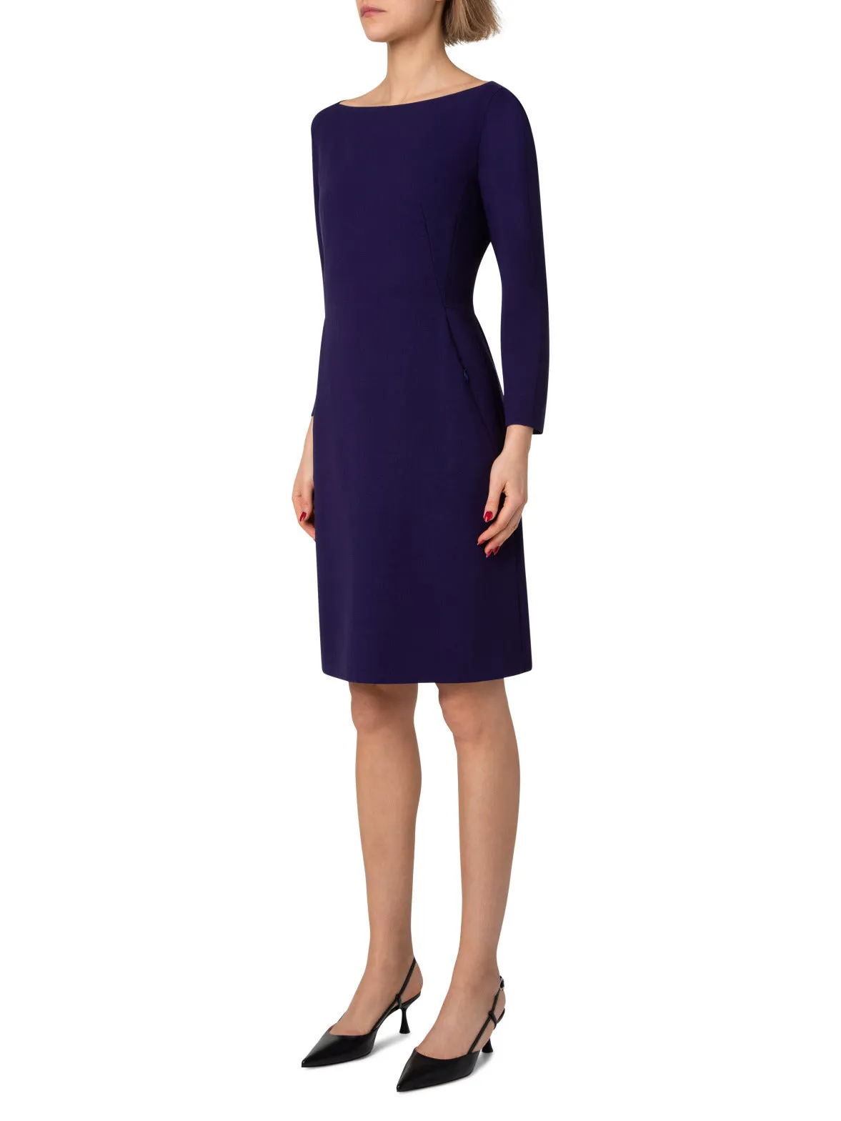 Wool Stretch Double-Face Dress