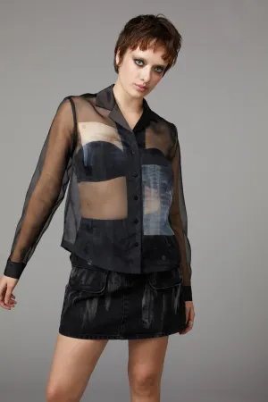 X-Ray Print Blouse