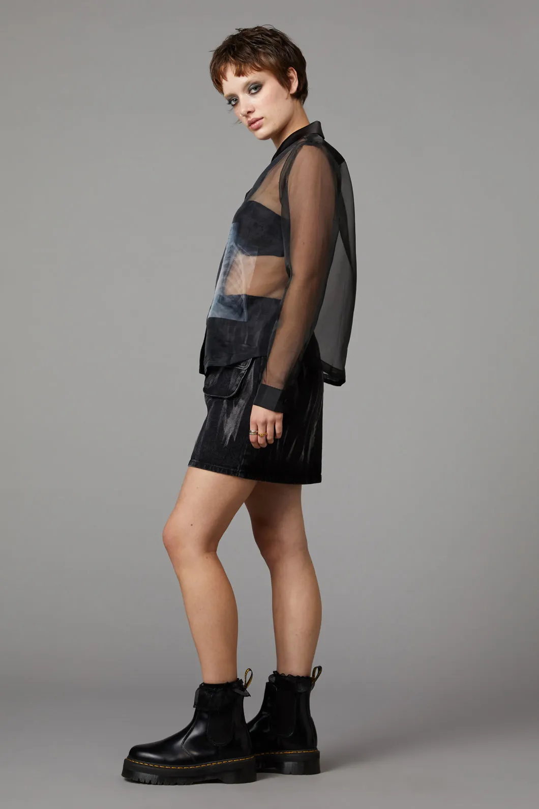 X-Ray Print Blouse