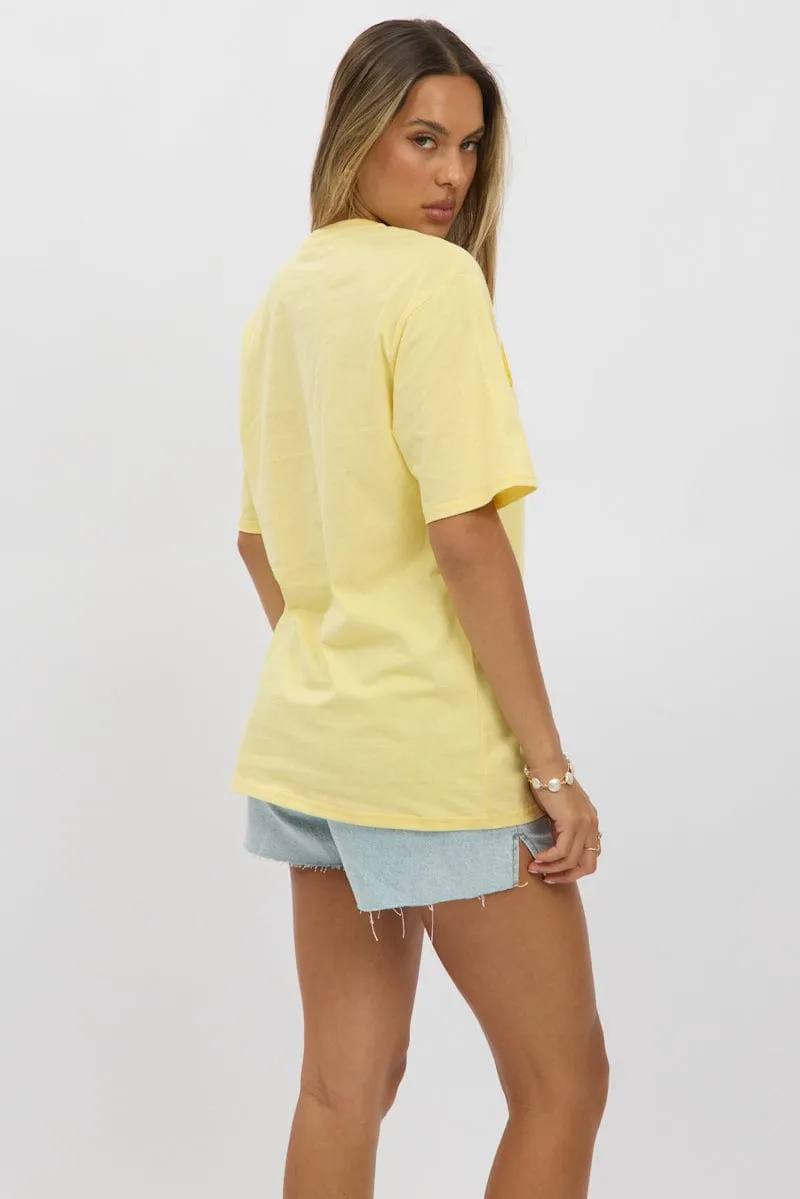 Yellow Graphic Tee Short Sleeve